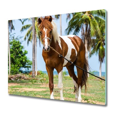 Tűzhelyvédő Ló foltokkal