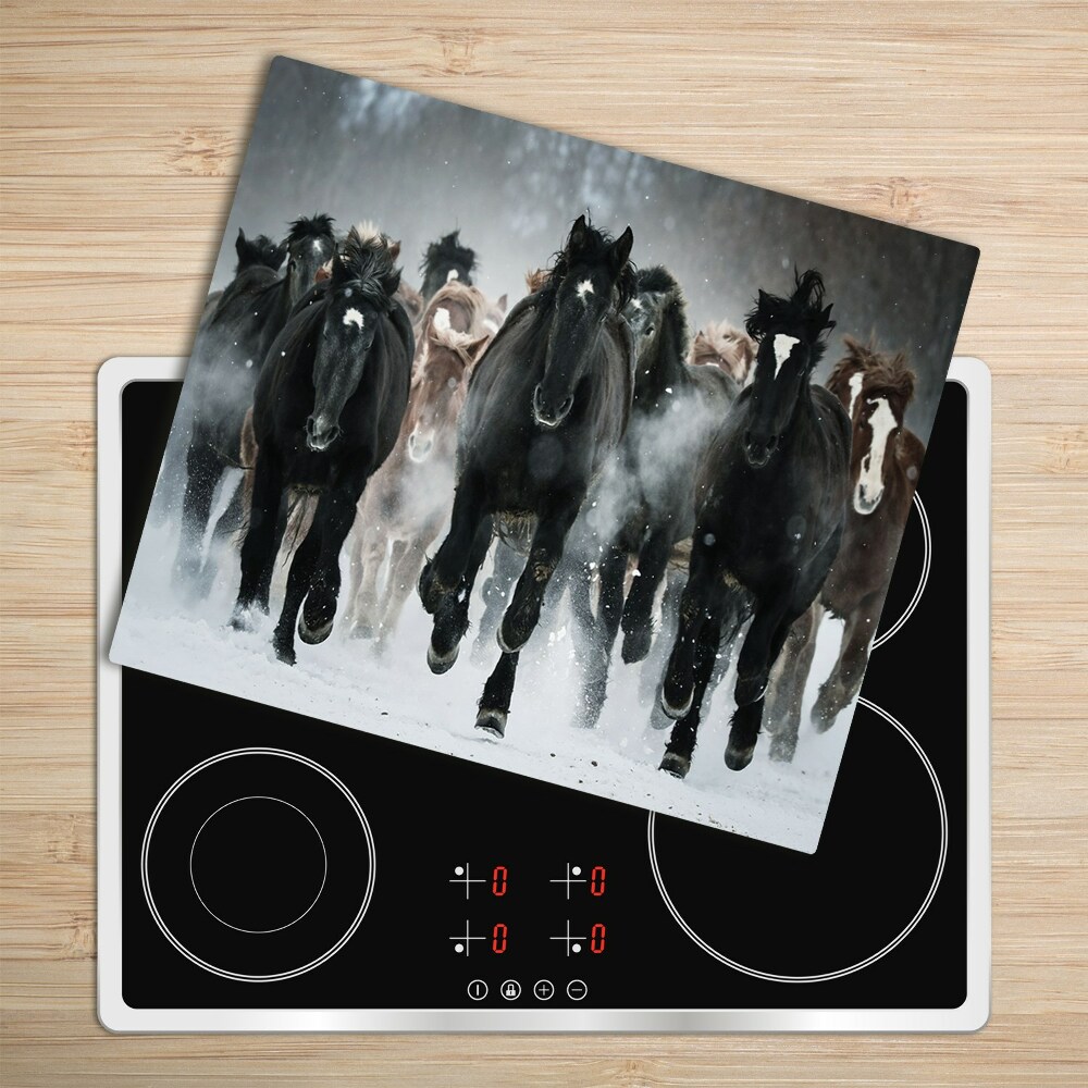 Főzőlap Védő Üveglap Vágtató lovak