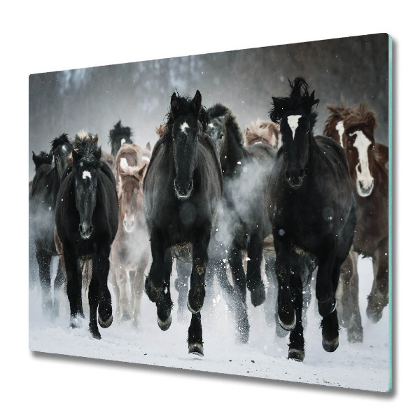 Főzőlap Védő Üveglap Vágtató lovak