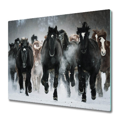 Főzőlap Védő Üveglap Vágtató lovak