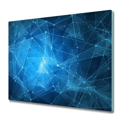 Üveg Tűzhelyvédő Kék csatlakozások