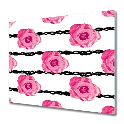 Tűzhely Fedőlap Rózsák és láncok