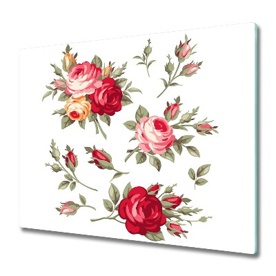 Tűzhelyvédő Rózsa virágok