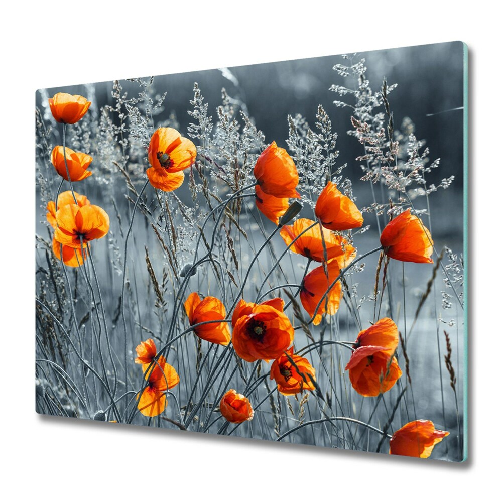 Tűzhely Védő Mezei mák virágok