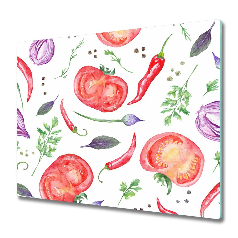 Tűzhely Fedőlap Paradicsom és fokhagyma