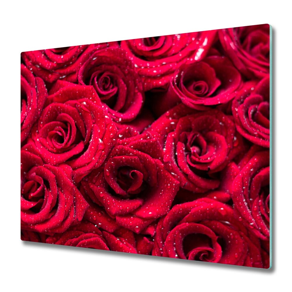 Üveg Tűzhelyvédő Rózsa bimbó