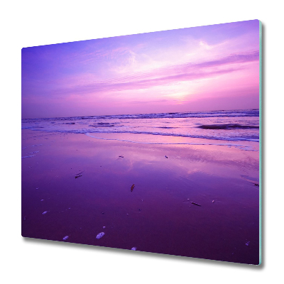 Üveg Tűzhelyvédő A nap lenyugvó a tenger felett