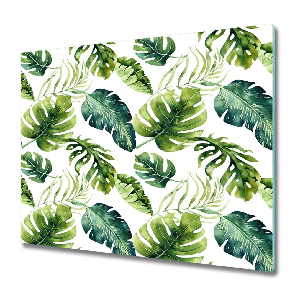 Üveg Vágódeszka Trópusi levelek