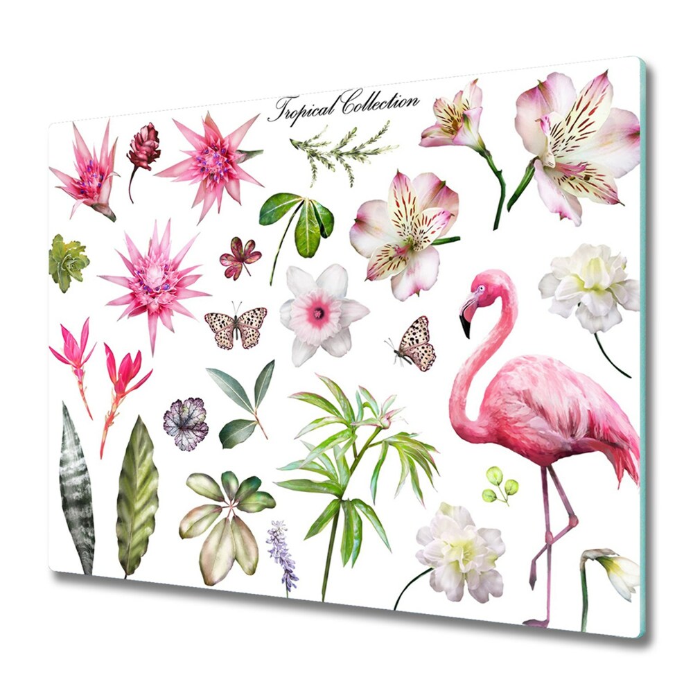 Üveg Tűzhelyvédő Trópusi szimbólumok