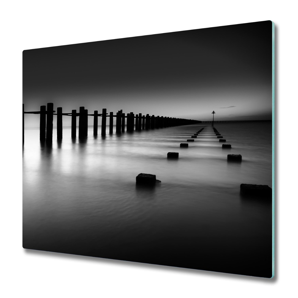 Tűzhely Védő Fekete-fehér hullámtörő