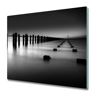 Tűzhely Védő Fekete-fehér hullámtörő