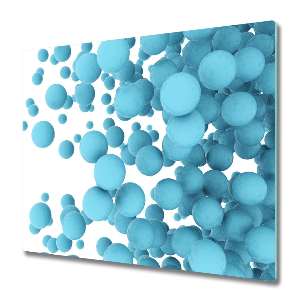 Üveg Tűzhelyvédő Absztrakt kék golyók