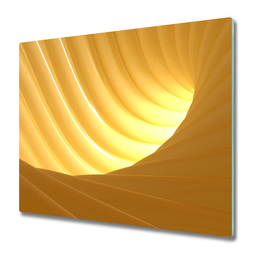 Főzőlap Védő Üveglap Sárga örvény