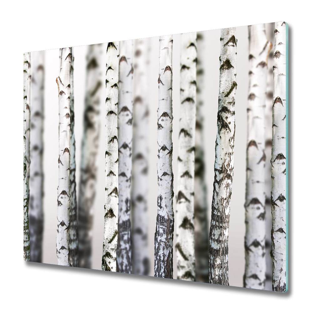 Tűzhelyvédő Fehér nyírfa törzsek