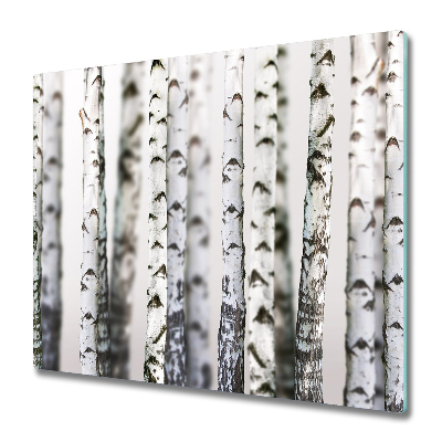 Tűzhelyvédő Fehér nyírfa törzsek