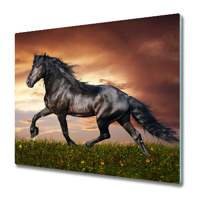 Tűzhely Fedőlap Fekete musztáng