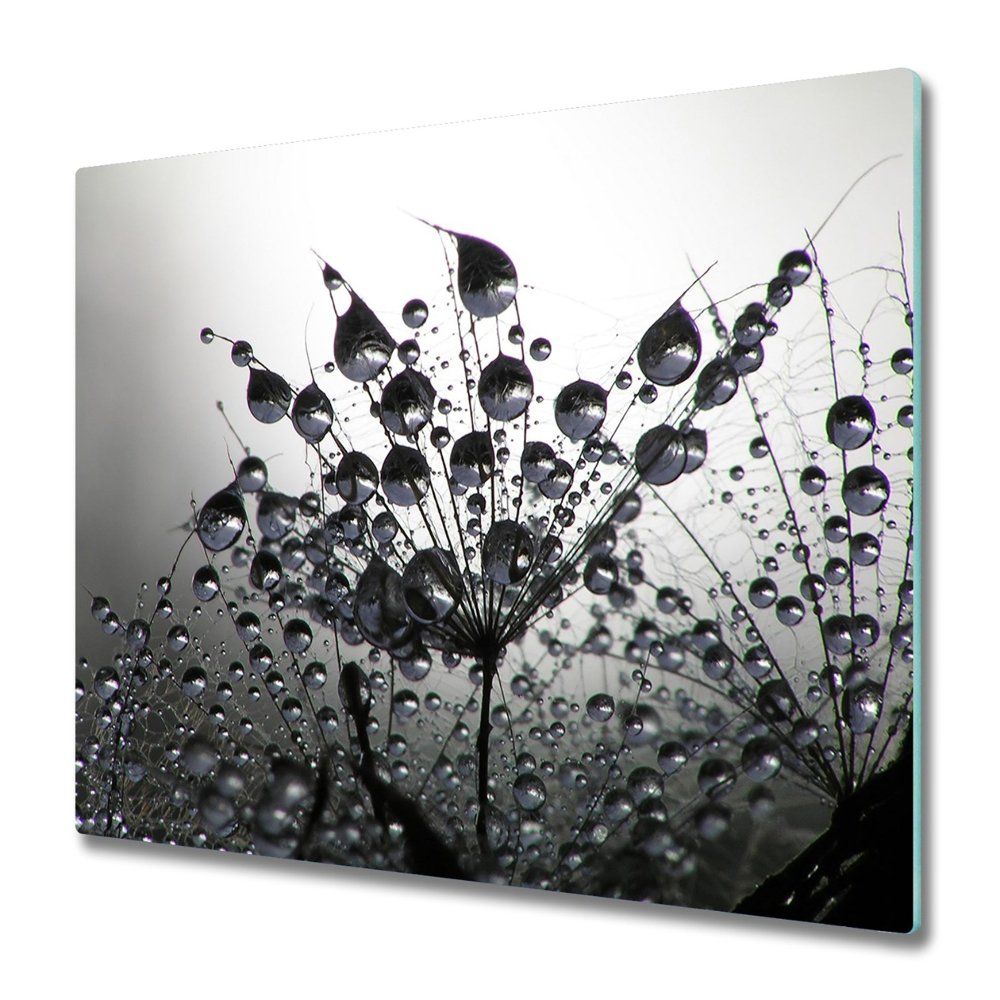 Tűzhelyvédő Üveglap Harmatcseppek a magon