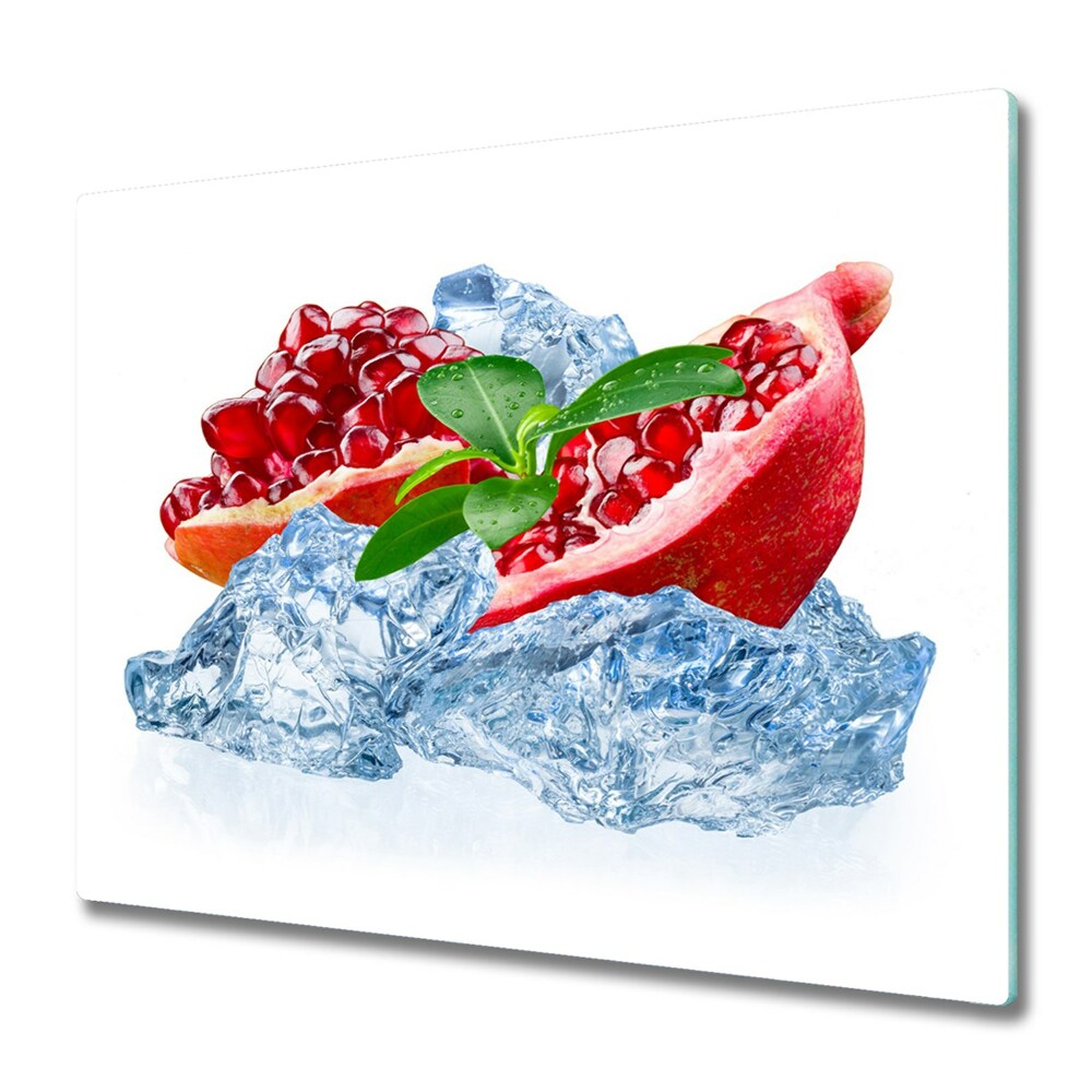 Tűzhelyvédő Üveglap Gránátalma jéggel