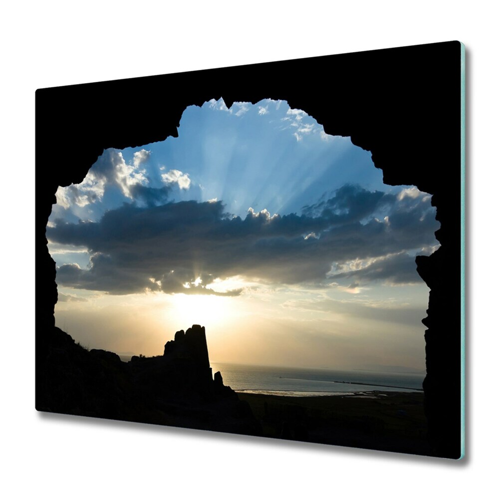 Tűzhelyvédő Üveglap Kilátás az égre