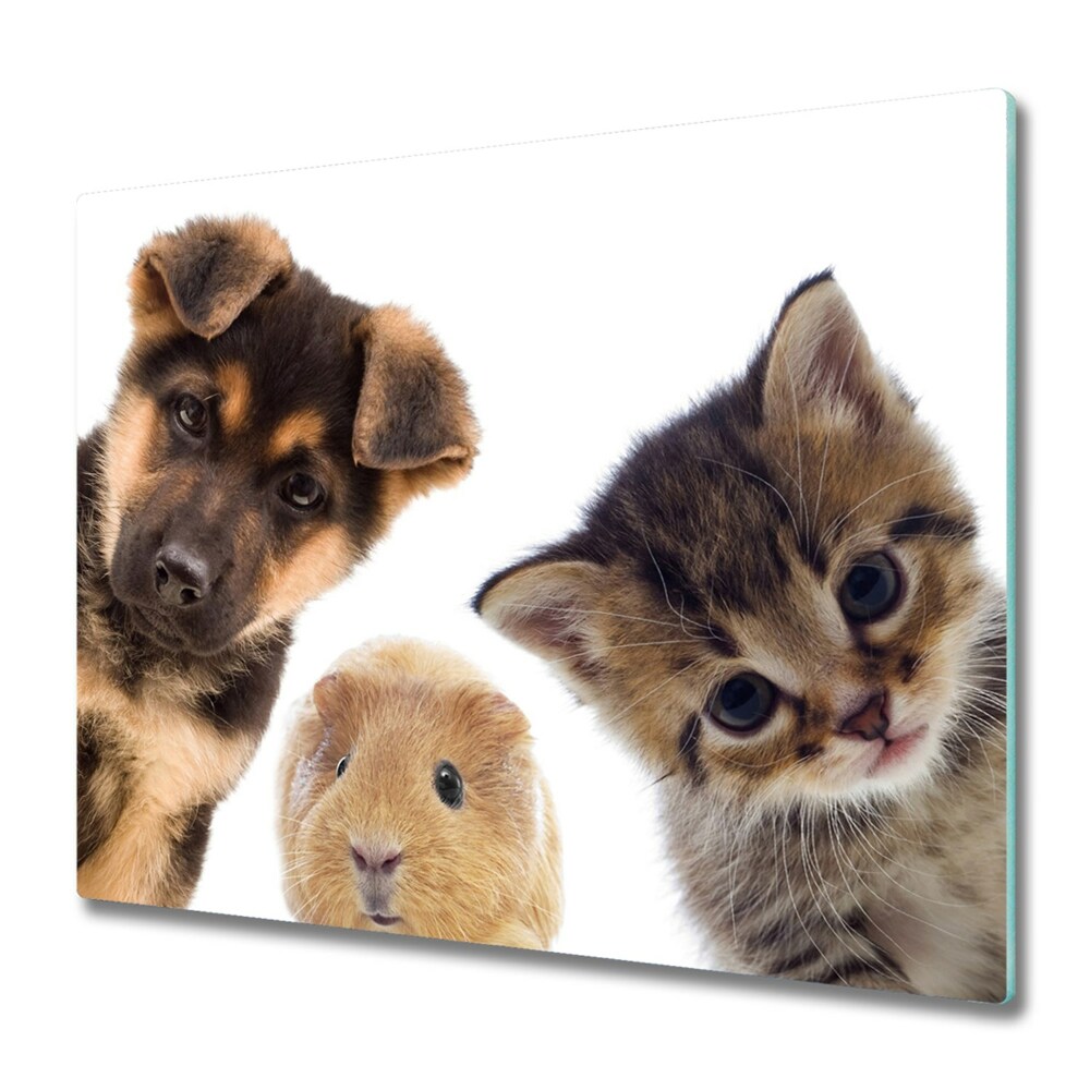 Főzőlap Védő Üveglap Hörcsög kutya és macska