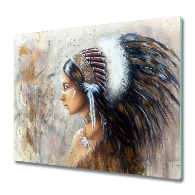 Tűzhelyvédő Üveglap Egy indiai nő képe