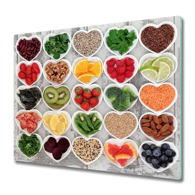 Tűzhely Fedőlap Egészséges ételek tálakban