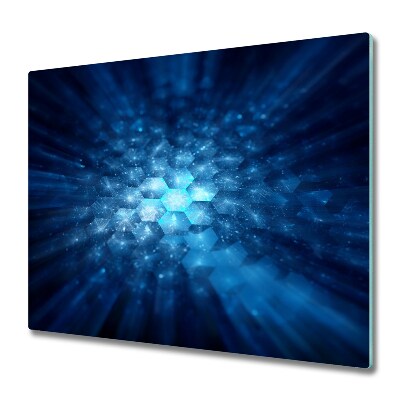 Üveg Tűzhelyvédő Kristály minta