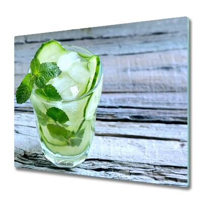 Tűzhelyvédő Uborka víz egy pohárban