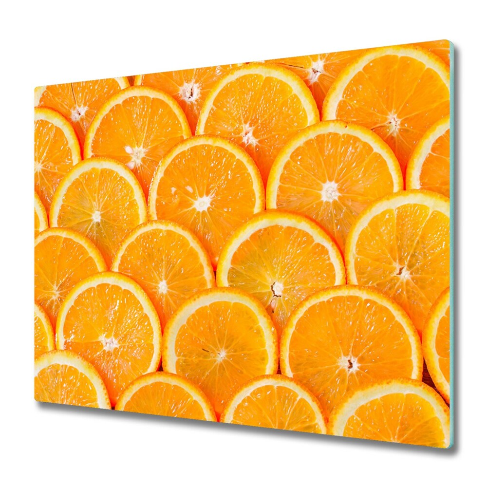 Tűzhelyvédő Egyenletesen elrendezett narancsszeletek