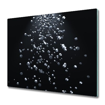 Tűzhelyvédő Üveglap Eső 3D absztrakciók