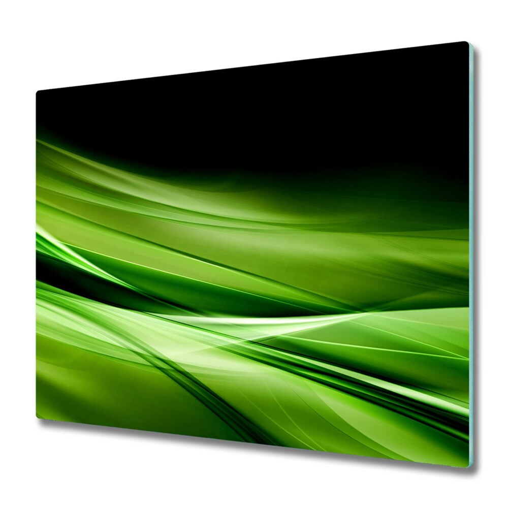 Tűzhelyvédő Zöld hullámok háttér