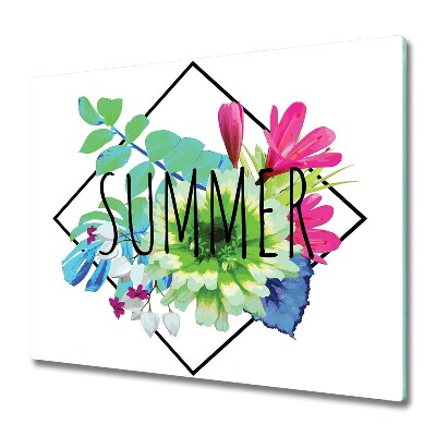 Tűzhelyvédő Üveglap Nyár