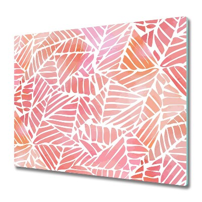 Üveg Tűzhelyvédő Absztrakt világos rózsaszín háttér