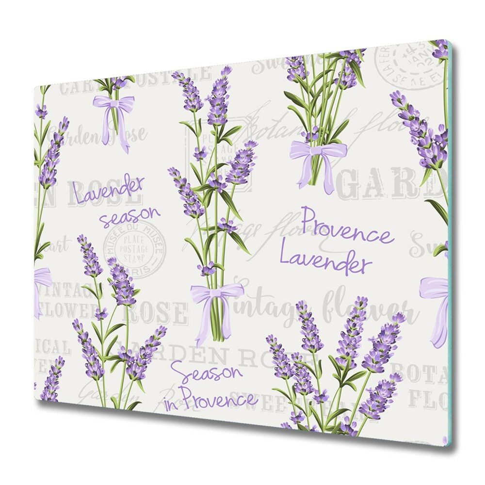 Üveg Vágódeszka Provence-i levendula