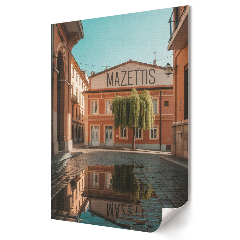 Plakát nyomtatás Mazettisz bájos utcái a Napban