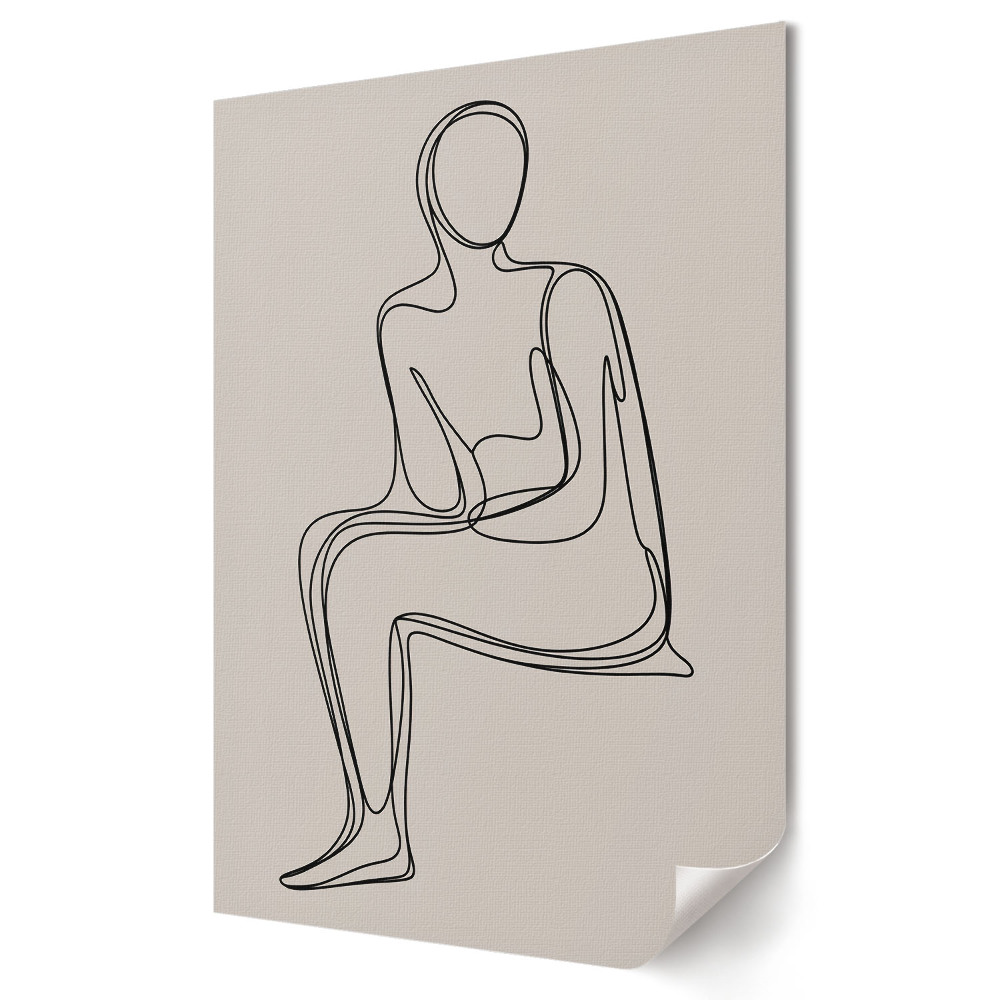 Plakát poszter Minimalista vonalas ábra
