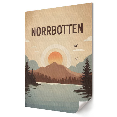 Fali poszter Norrbotten festői tája