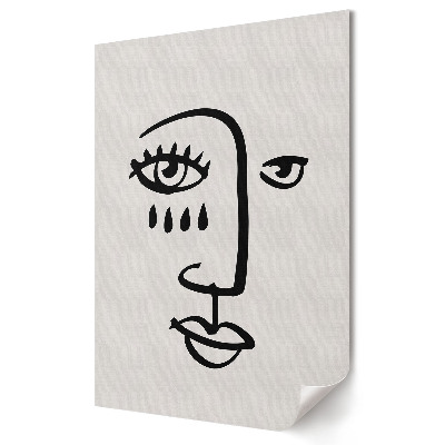 Plakát nyomtatás Minimalista portré érzelmekkel