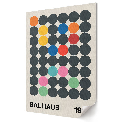 Bauhaus stílusú plakát nyomtatás Színek és formák harmóniája