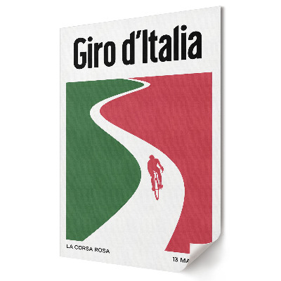 Plakát nyomtatás Giro d'Italia: A kerékpározás útja a dicsőséghez