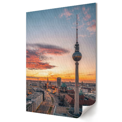 Plakát nyomtatás Naplemente Berlin felett