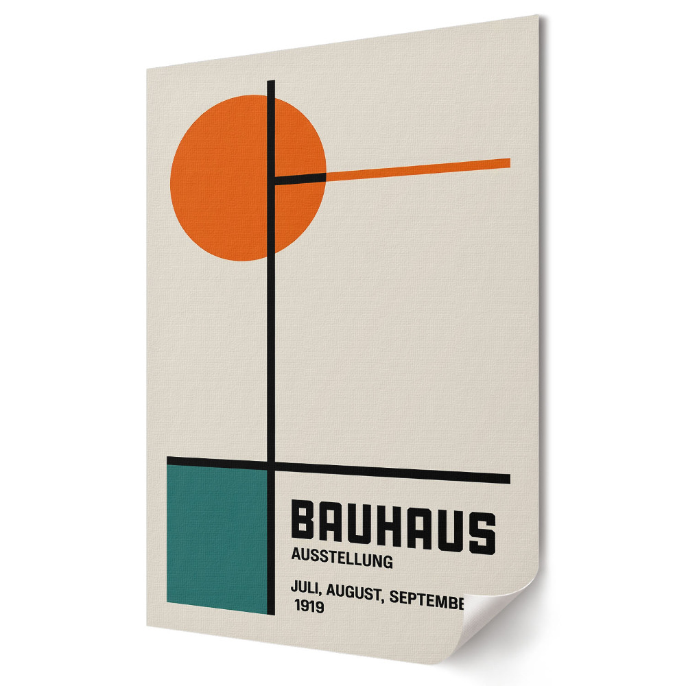 Fali poszter Bauhaus: Művészeti és Design Kiállítás 1919