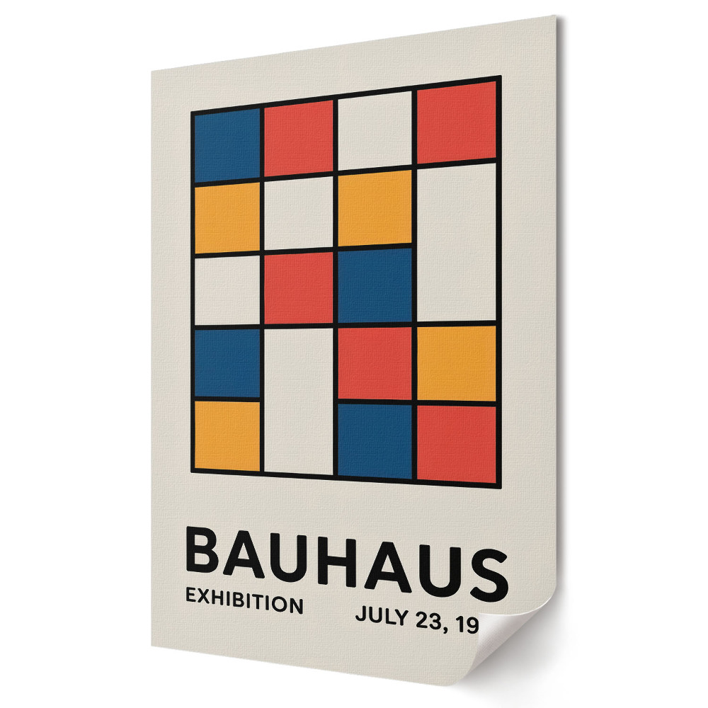 Fali poszter Bauhaus: Színek és formák a művészetben