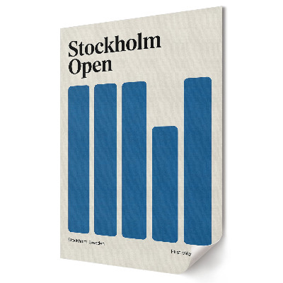 Stílusos Stockholm Open grafikai faliposzter