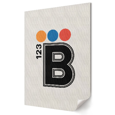 Plakát nyomtatás Színes design B betűvel