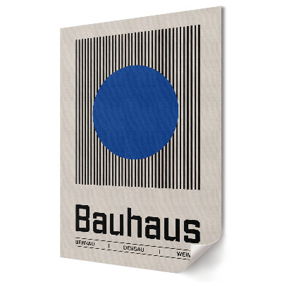 Bauhaus stílusú minimalista és geometrikus mintázatú poszter