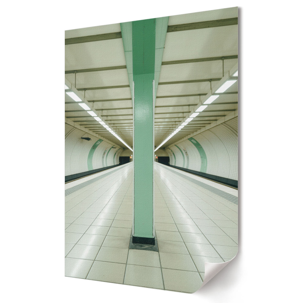 Fali poszter Üres metróalagút minimalista stílusban
