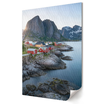 Plakát poszter Festői nyaralók a norvég fjordnál