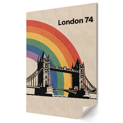 Plakát poszter Szivárványos London a Tower Bridge-ről