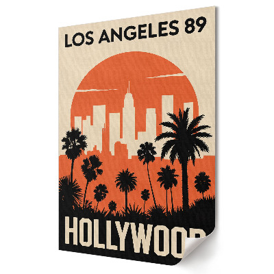 Hangulatos 1980-as évekbeli Los Angeles plakát